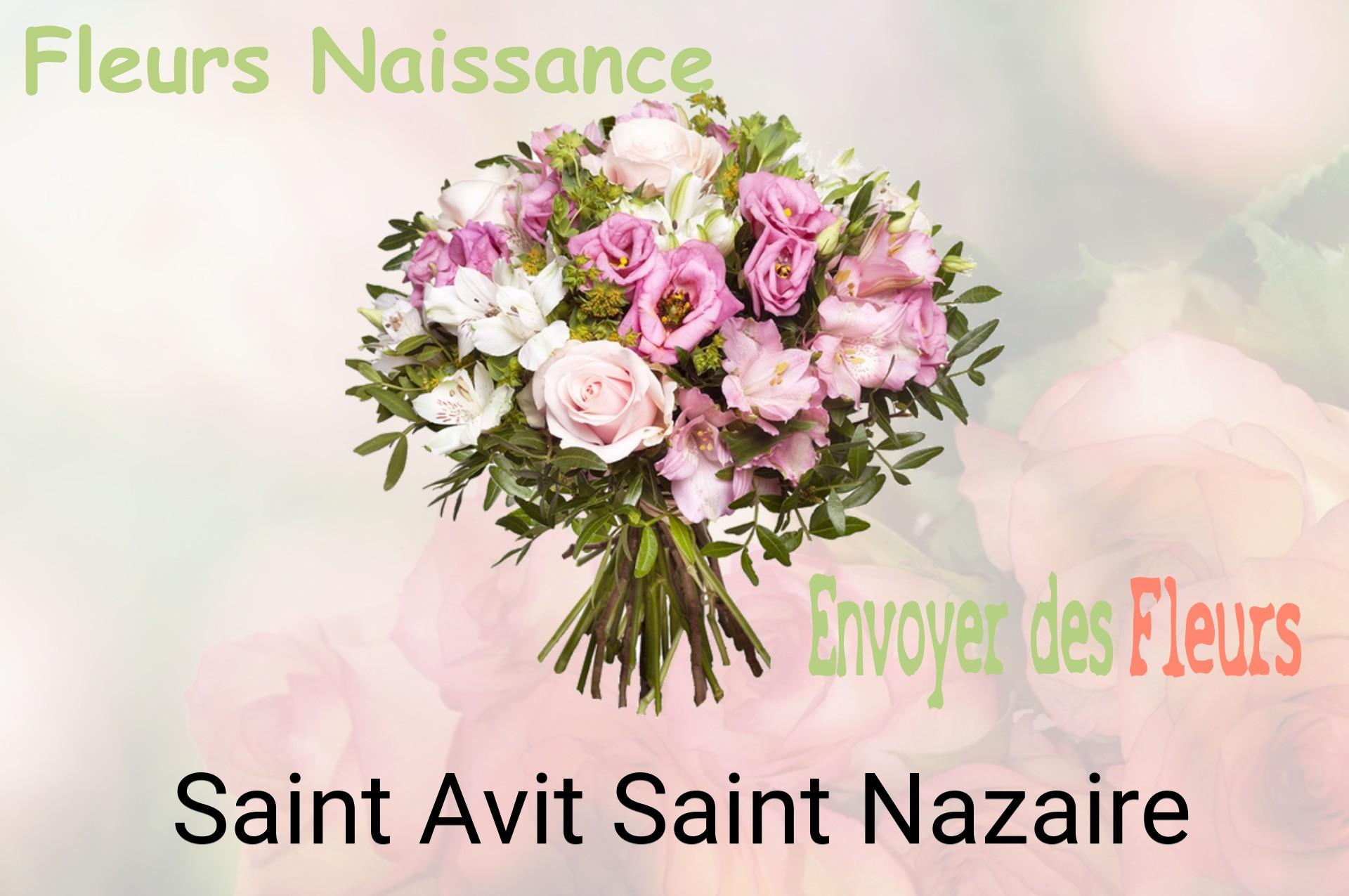 Bouquet de fleurs de naissance livré à Saint-Avit-Saint-Nazaire