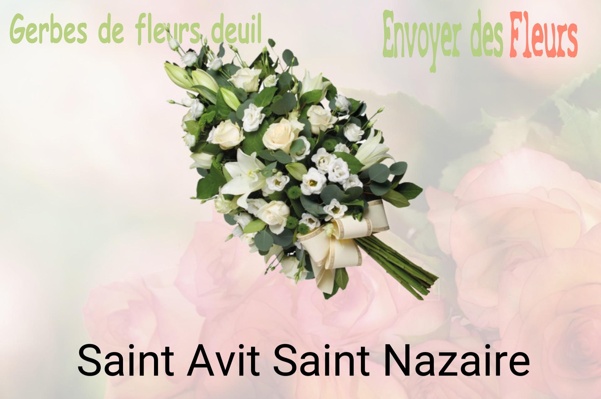 Gerbe de fleurs de deuil livrée à Saint-Avit-Saint-Nazaire